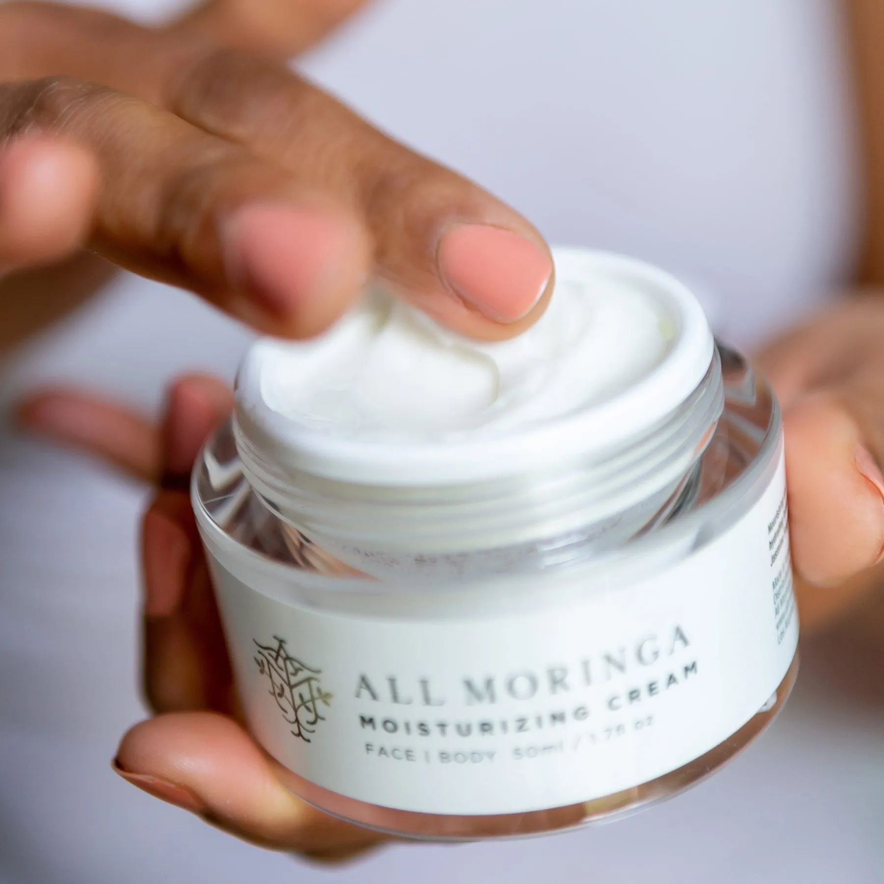 All Natural Moringa Hydrate and Nourish Face Cream for Sensitive Skin