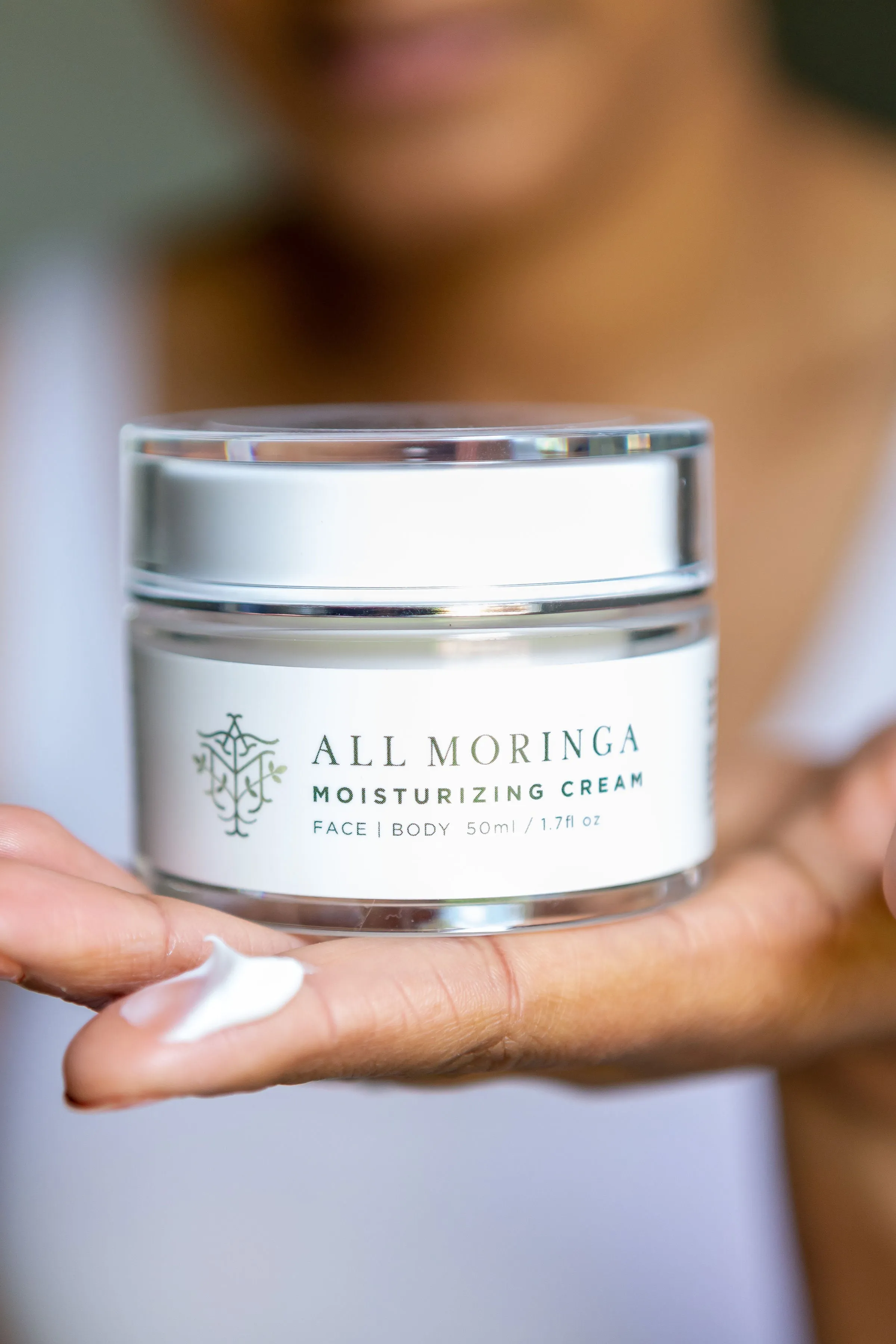 All Natural Moringa Hydrate and Nourish Face Cream for Sensitive Skin