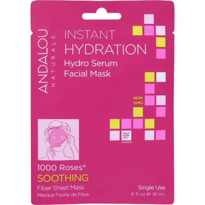 Andalou Naturals - Mask Facial Hydrating Serum, 0.6 fl oz - Pack of 6