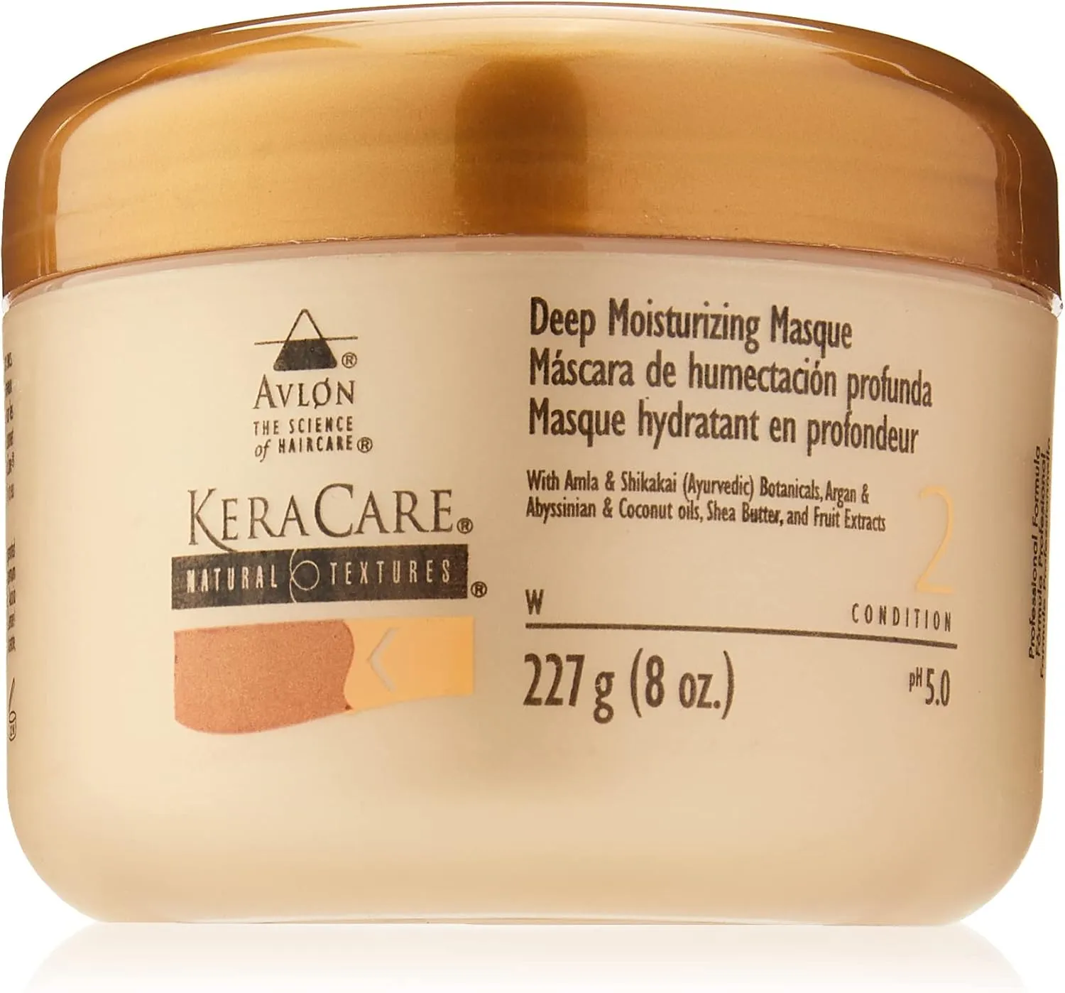 Avlon KeraCare Natural Textures Deep Moisturising Masque, Condition 2, 227g/ 8oz