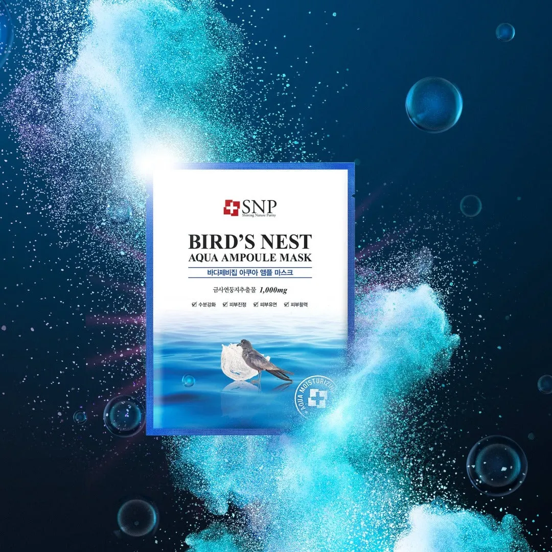 Bird's Nest Aqua Ampoule Mask and Eye Patch Value Bundle [Online Exclusive]