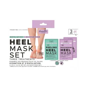 Danielle Creations 3 Pairs Heel Masks Set - Exfoliating and Moisturizing 0.24oz each