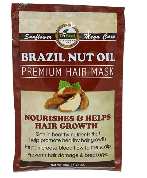 Difeel Brazil Nut Oil Premium Hair Mask Nourishes And Help Hair Growth - 50g