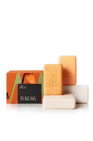 Ekos Tukumã Creamy and Exfoliating Bar Soap Set