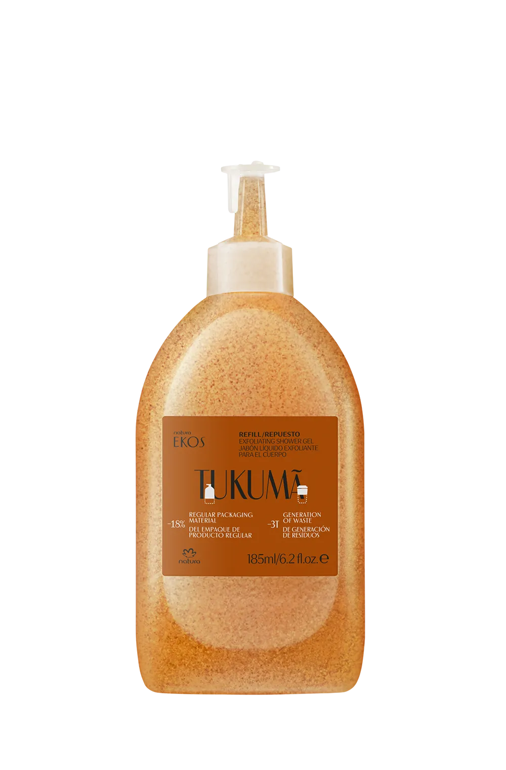 Ekos Tukumã Exfoliating Shower Gel Refill