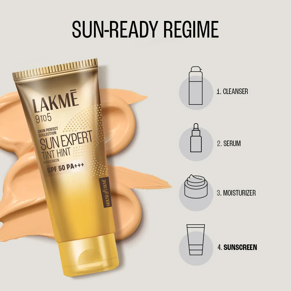 Lakmē Sun Expert Tinted Sunscreen SPF 50 PA     | Broad spectrum  UVA/B protection | Blue light protection | No White Cast | for all dry, oily, normal skin| Matte Finish | 50ml