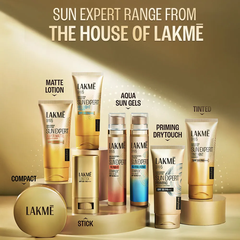 Lakmē Sun Expert Tinted Sunscreen SPF 50 PA     | Broad spectrum  UVA/B protection | Blue light protection | No White Cast | for all dry, oily, normal skin| Matte Finish | 50ml