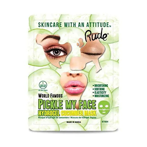 Rude - Pickle My Face Hydrogel Cucumber Mask