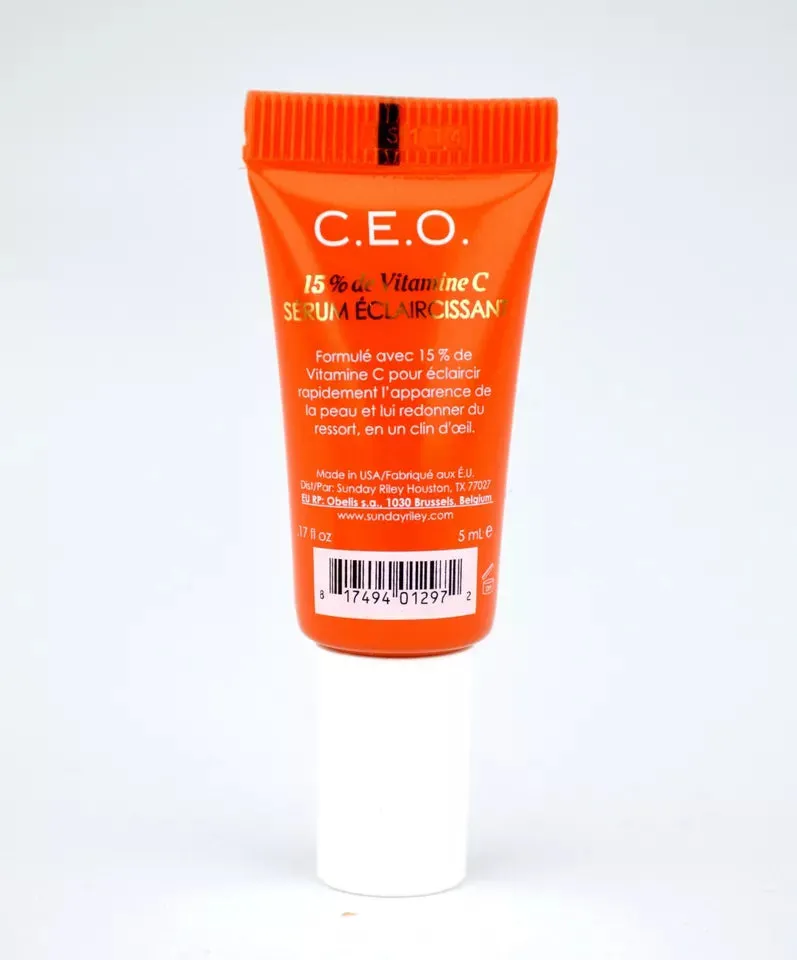 Sunday Riley C.E.O. 15% Vitamin C Brightening Serum CEO .17oz. / 5ml