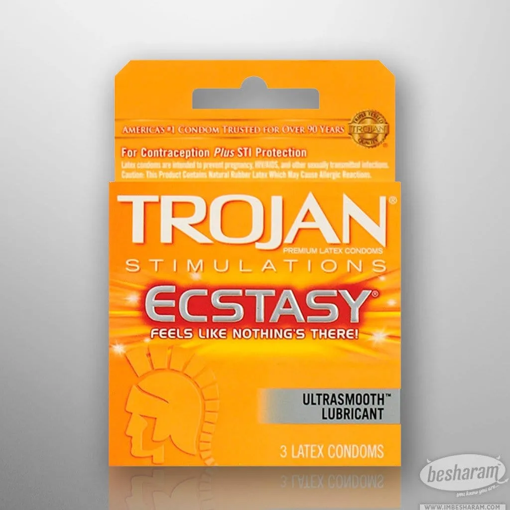 Trojan Ecstasy Ultra Ribbed Condoms